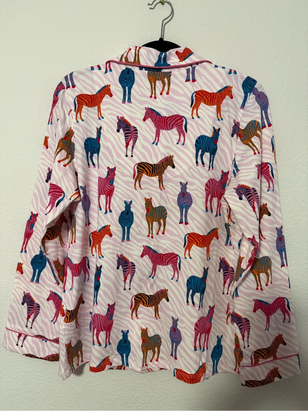 BedHead Set Pink Multi Zebra-Print Button-Front. B2 - Picture 5 of 16